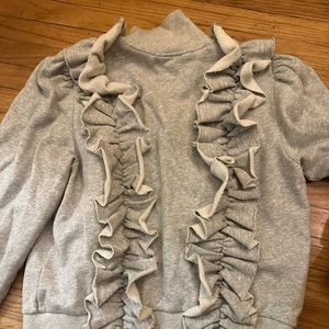 Rebecca Taylor La Vie zip up ruffled fleece. Loved it, but didn’t work for me